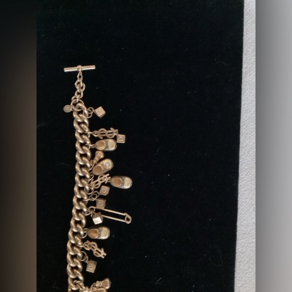 Kirks Folly Charm Bracelet Baby Theme Gold Tone - Picture 3 of 4